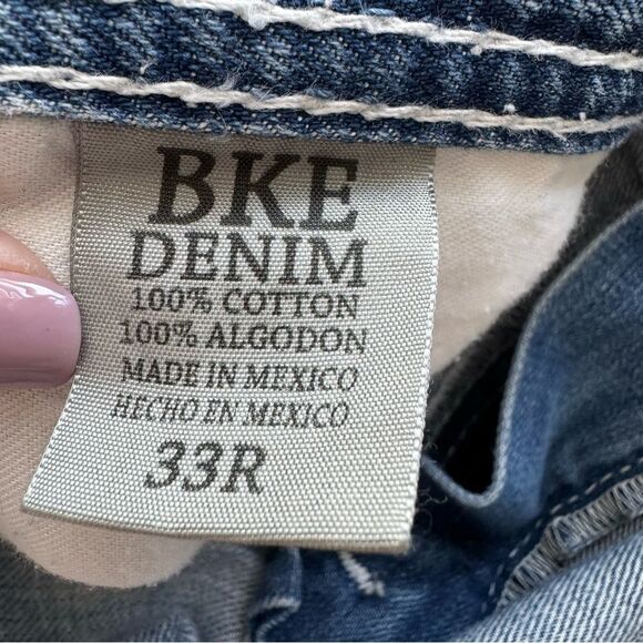 Men’s BKE Carter Straight Leg Distressed Jeans Size 33 R - Picture 5 of 6